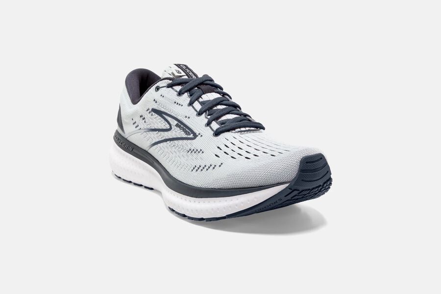 Brooks Glycerin 19 Road Running Shoes Womens White/Grey 967145-YLH